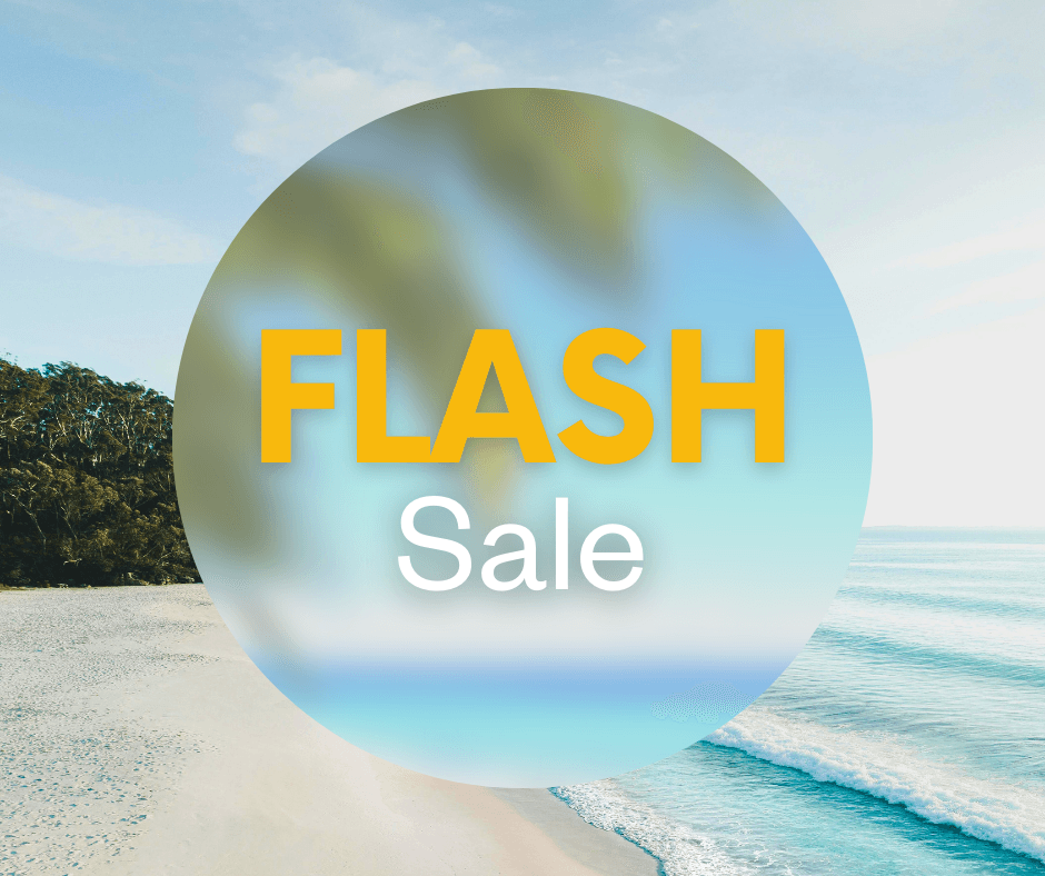 Flash sale by the beach