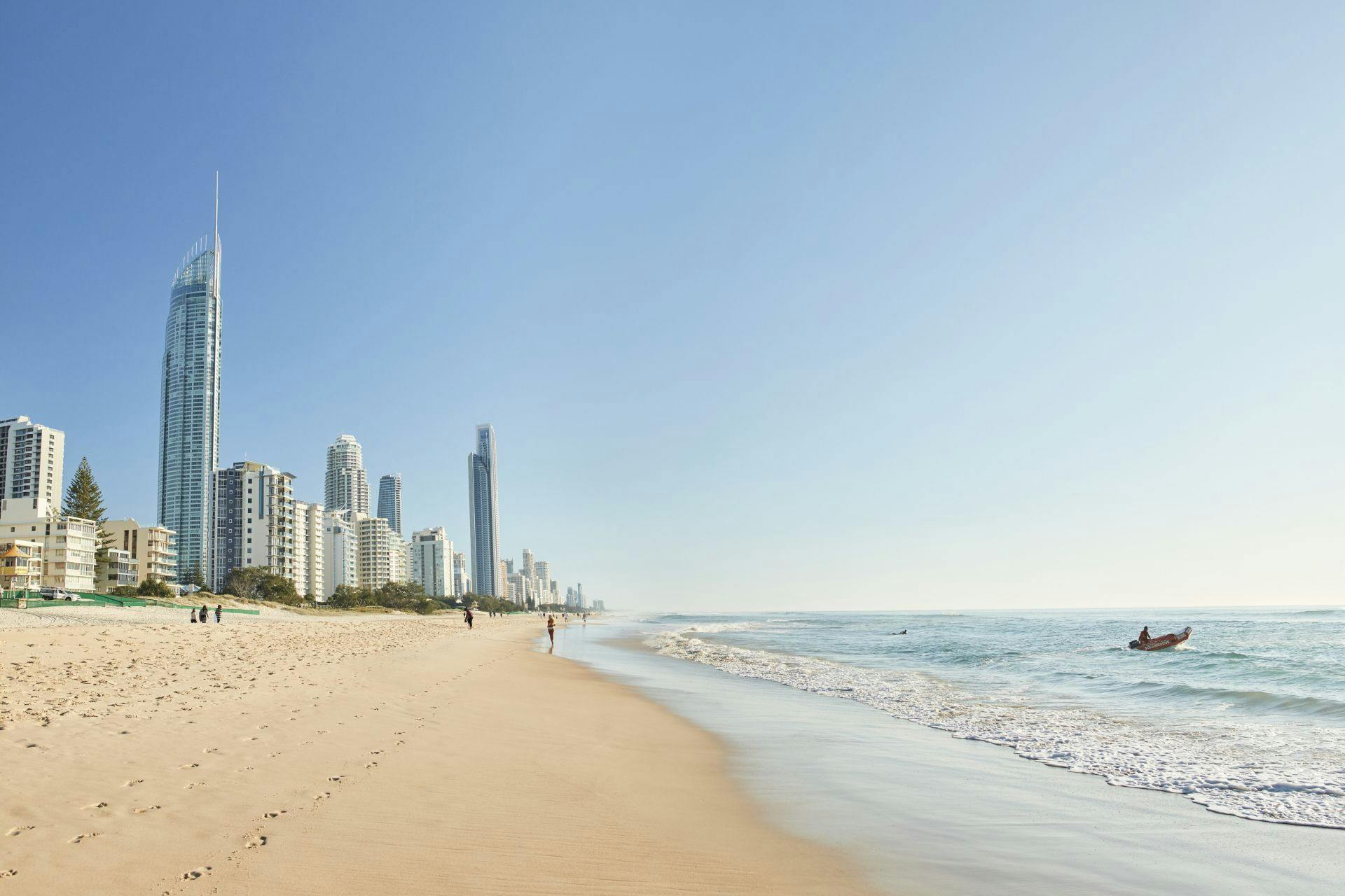 Australian Gold Coast beach view