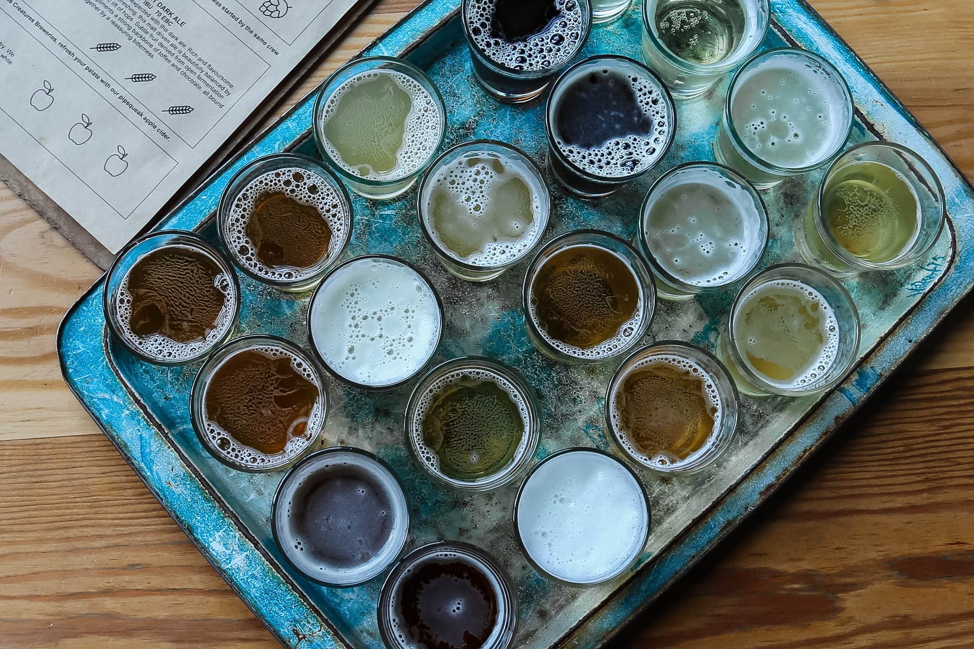 tray with coffee